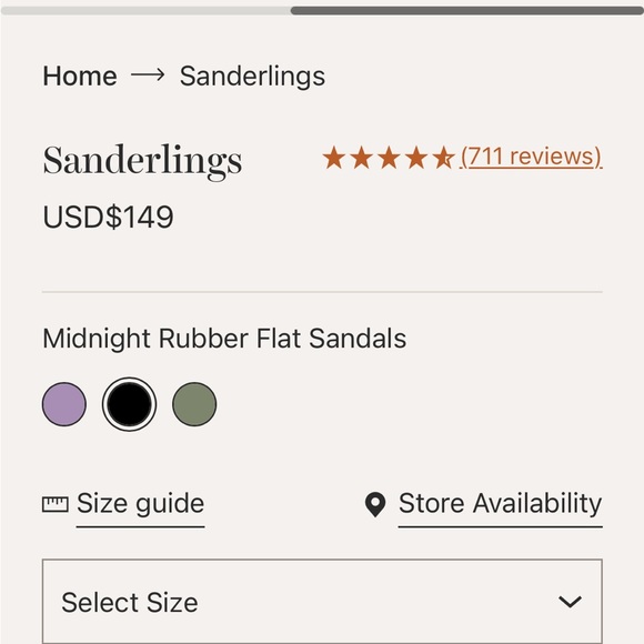 Bared Footwear sanderlings sandal. Black. Size 39 (US 8.5-9) - Picture 12 of 15